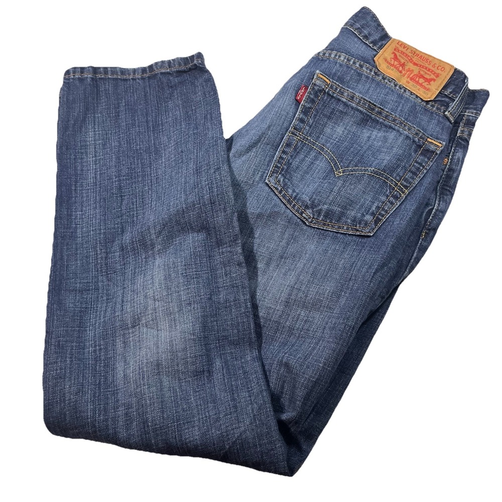 Levis‎ 514 Jeans Mens 30x30 Slim Straight Blue Denim Pants Medium Stretch Flex